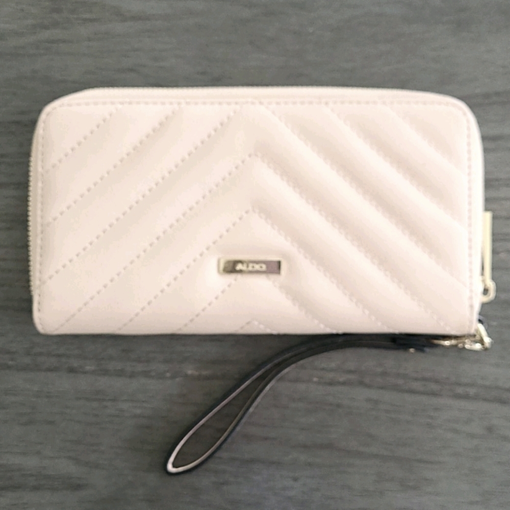 Faux Leather Aldo Clutch Organizer Purse